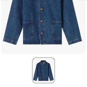 A.P.C. Men's Dark Blue Denim Jacket